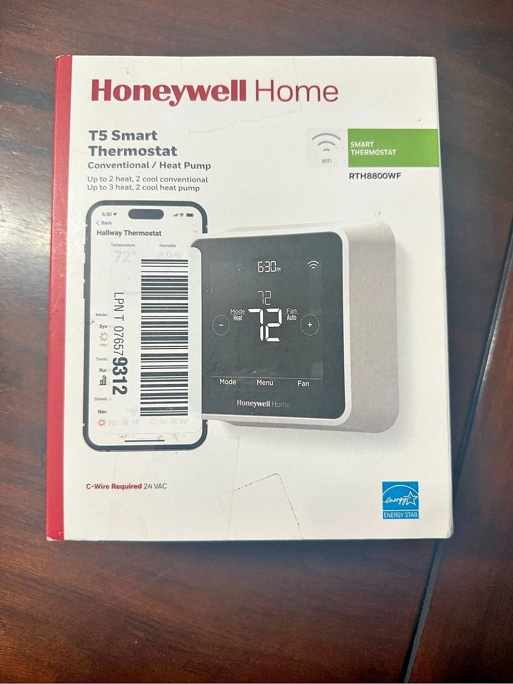 Honeywell Home T5 Smart Thermostat RTH8800WF